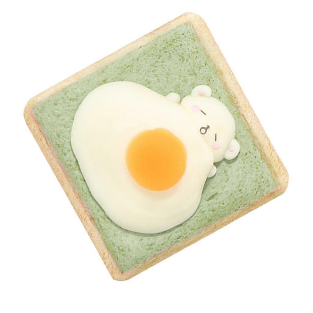 Mini Thin Notebook Cute Soft Bear Omelette Bread Slices Kids Stationery