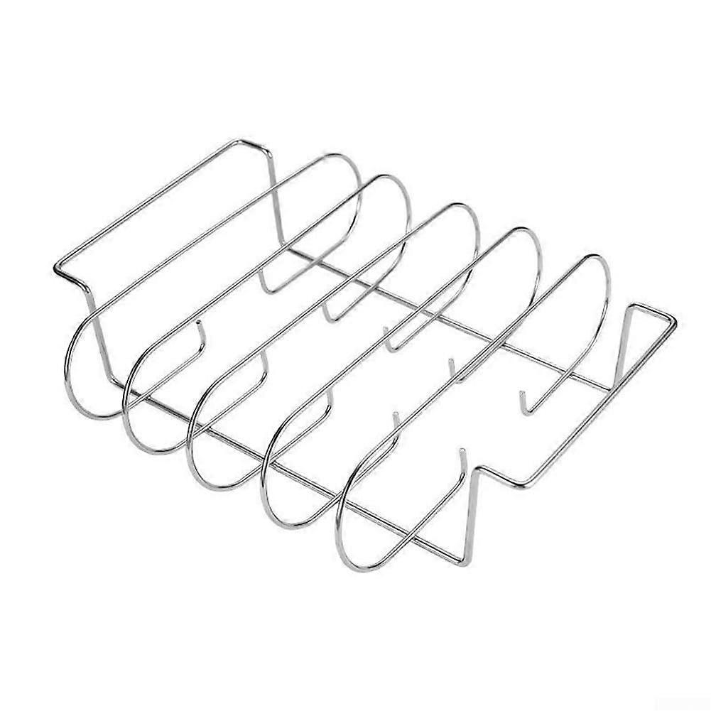 Nonstick coated rib rack for barbecue evenings, roasting in the oven or camping trips (base color)