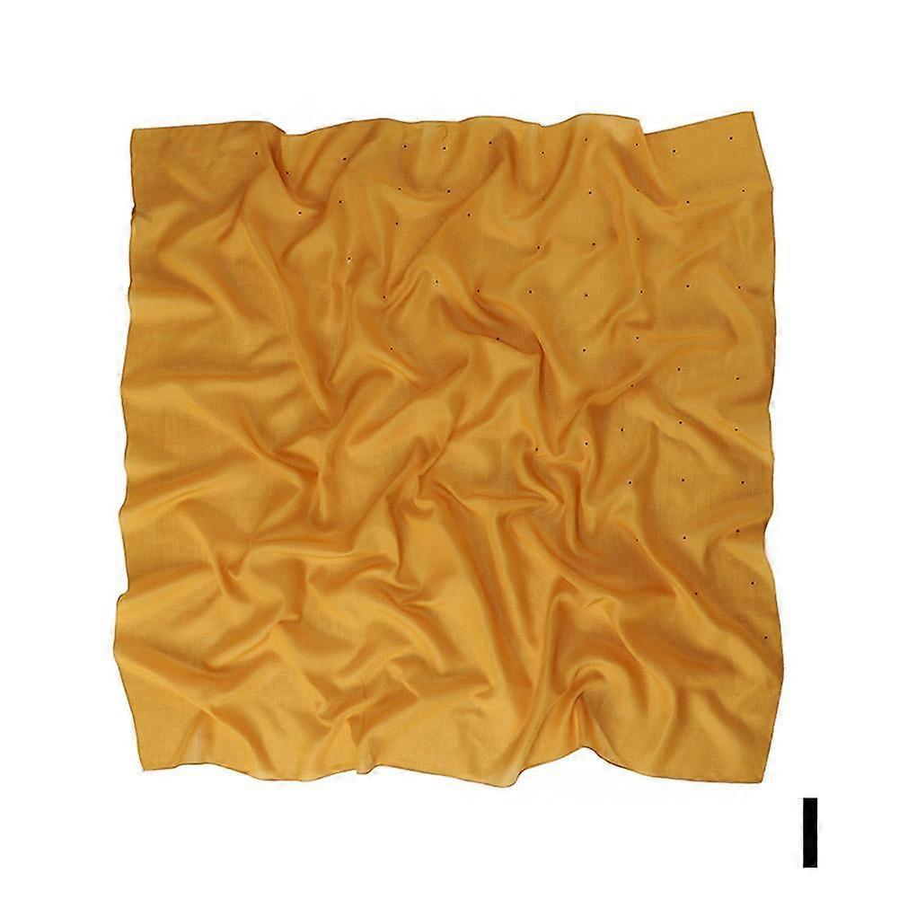 9#(I)$New high quality cotton solid color square scarf hot diamond starry scarf ladies square scarf