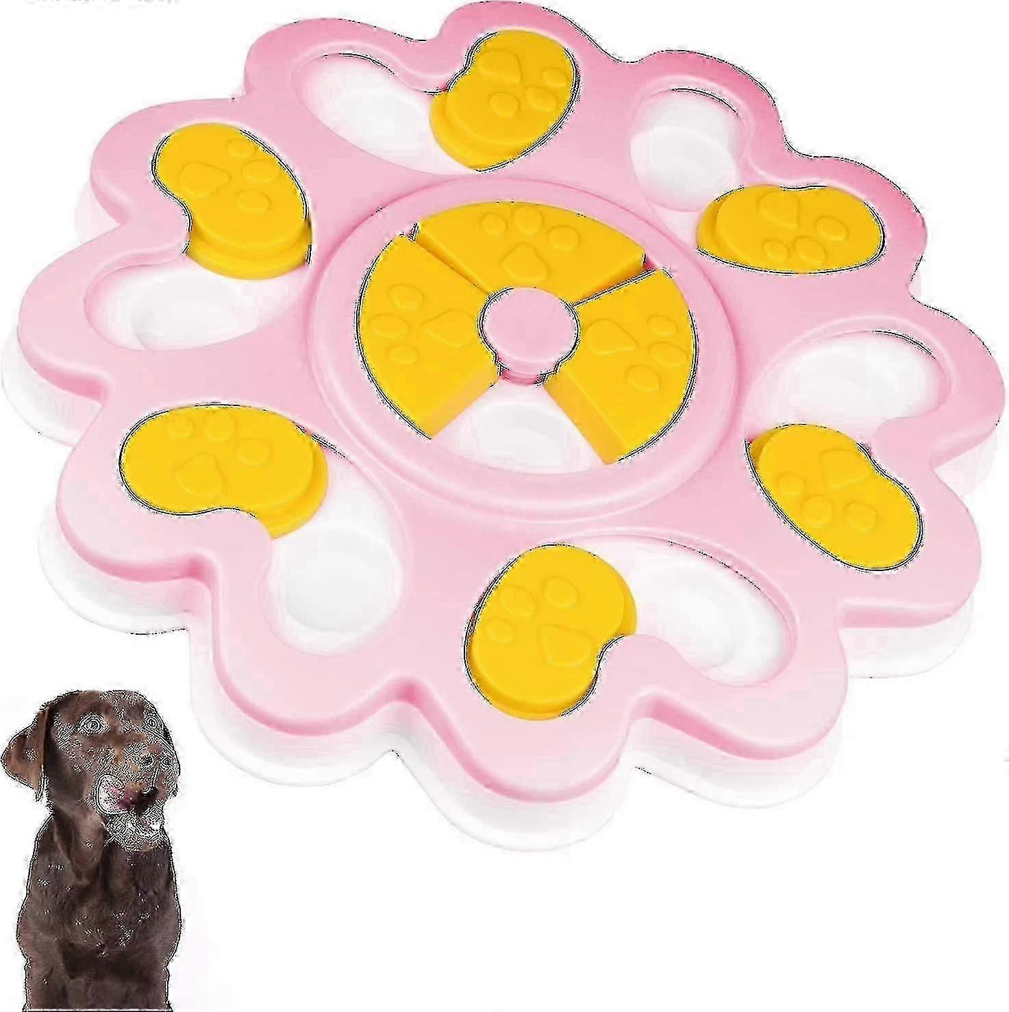 موزع طعام بطيء للقطط وعاء إغاثة أغذية الأليفة زهرة مغذي الأليفة جديد