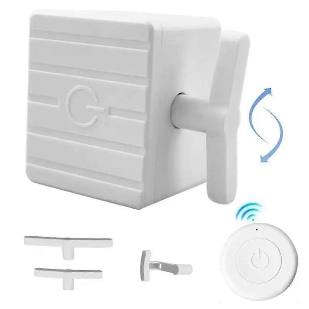 Wireless Remote Control for Turning On/Off Lights with Rechargeable Auto Press Wall Switch Mechanism for Various Brands