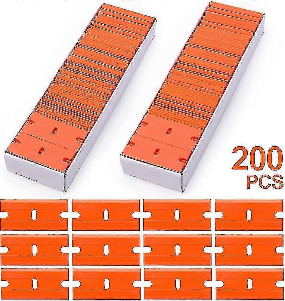 200 pieces of razor blades suitable for double edge use, designed with plastic and metal materials for durability and performance
