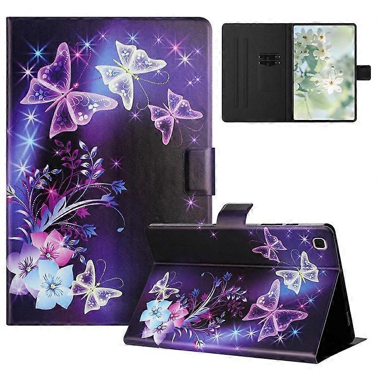 Compatible For Samsung Galaxy Tab S6 Lite (2024) / (2022) / (2020) P610 / P615 Case Pattern Printed Stand Litchi Texture Leather T