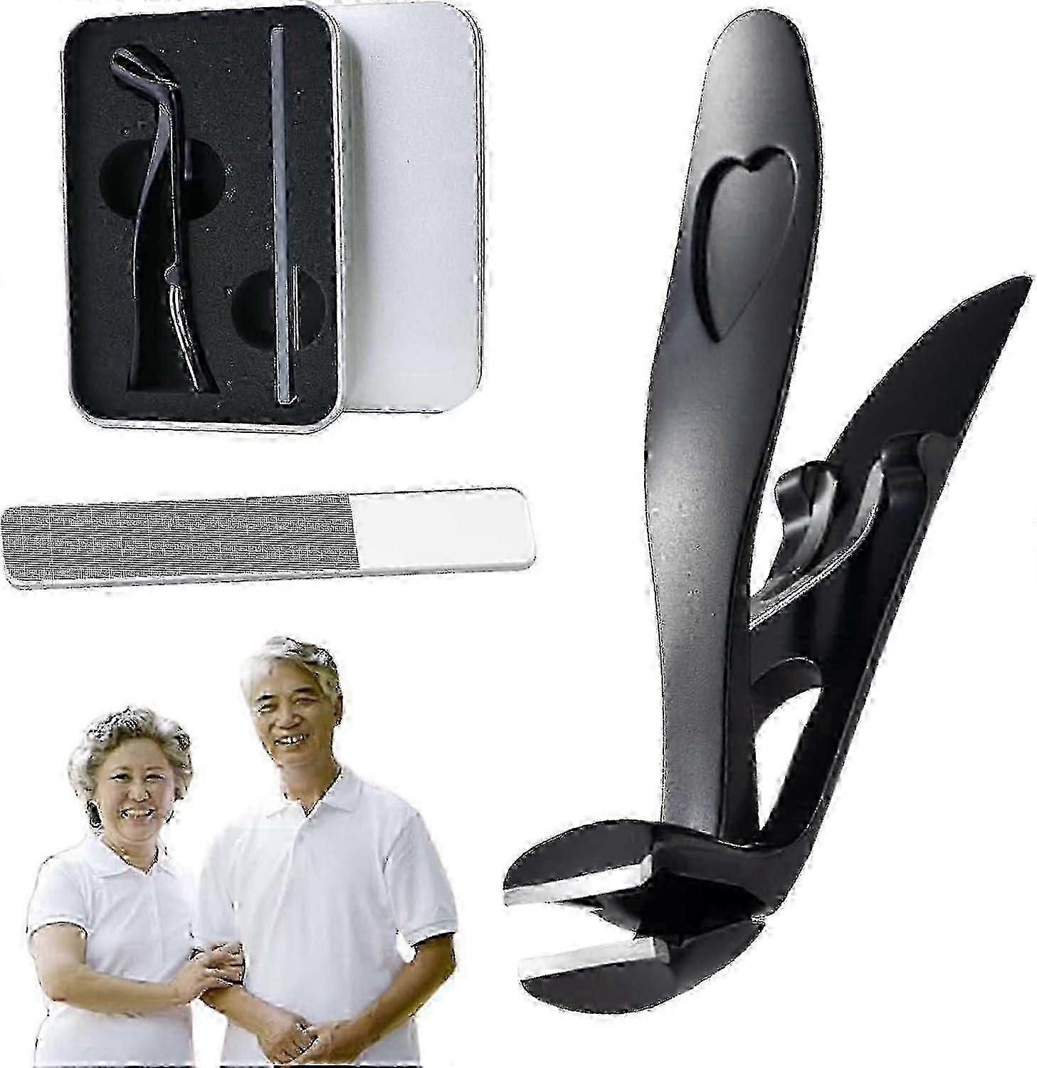 爪切り、高齢者用爪切り、高齢者向けの人間工学に基づいた爪切り大、厚くて陥入爪用の爪切り爪やすりセット