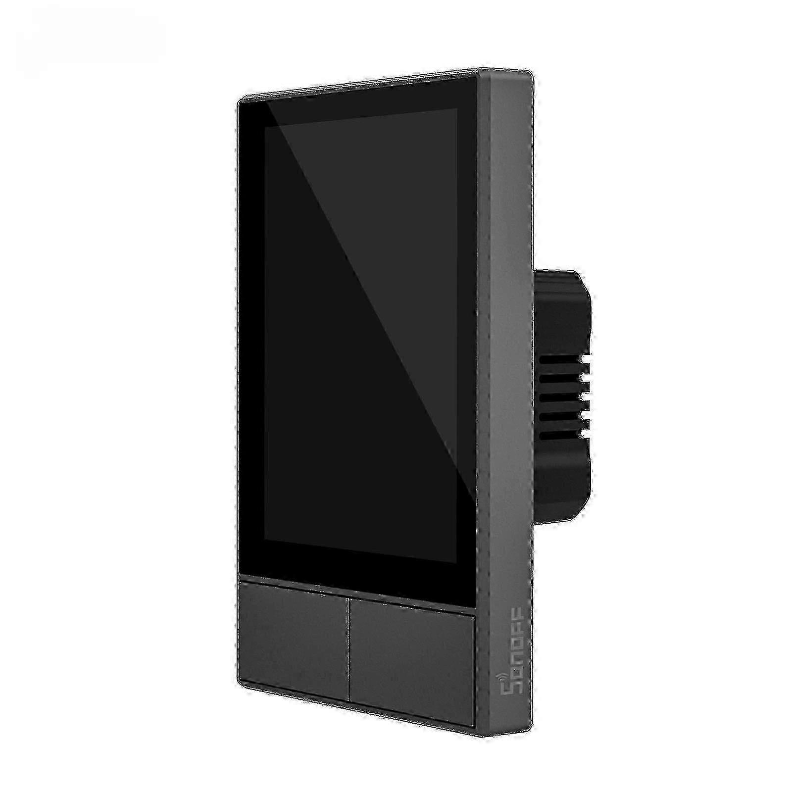 Nspanel Smart Scene Wifi Wall Switch, Wifi Smart Switch, 2-way Home Control Panel For Temperature And Humidity Control, Smart SwitUSA plugblack SZRH