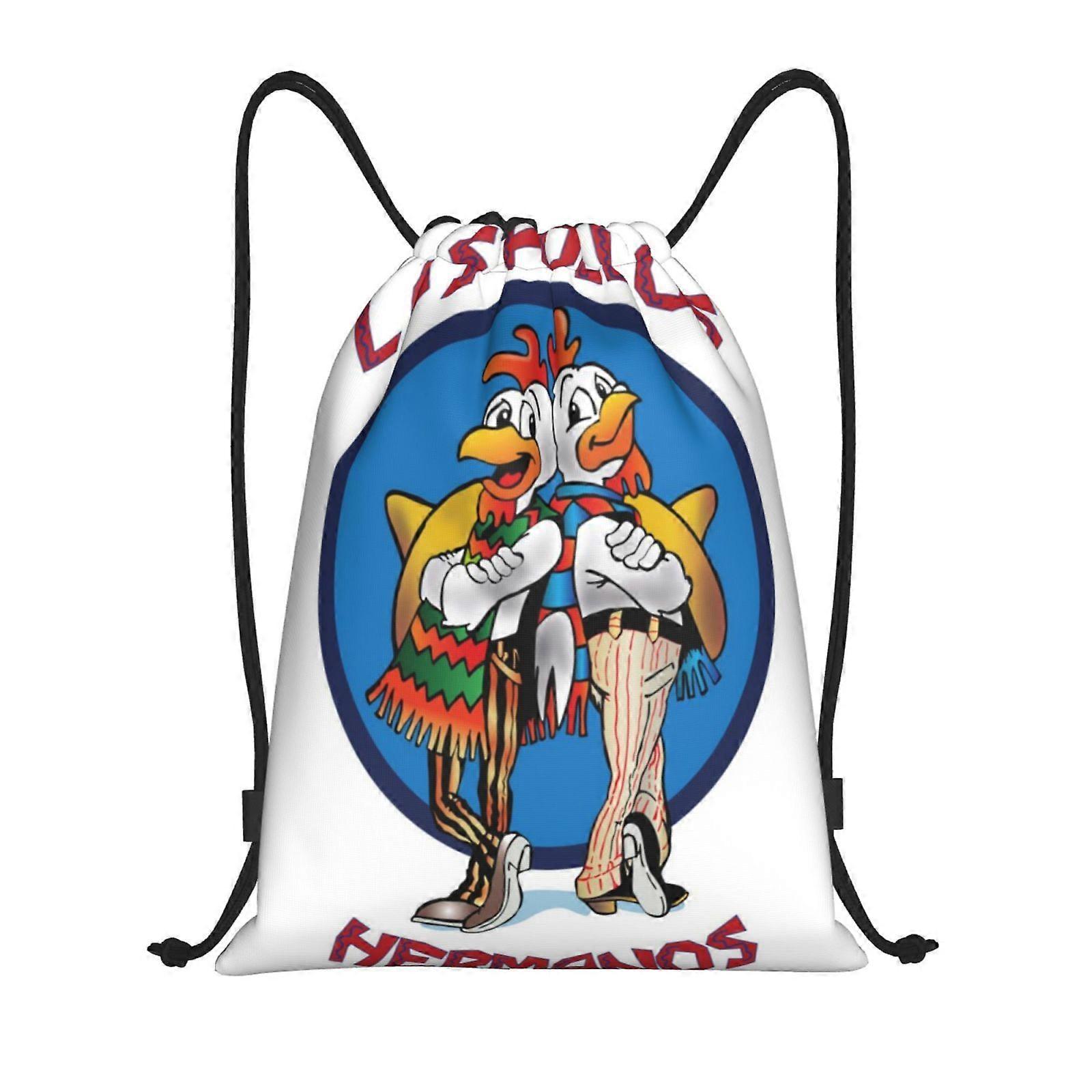 s12  Los Pollos Hermanos Canvas double shoulder backpack easy solution for on-the-go lifestyles e12