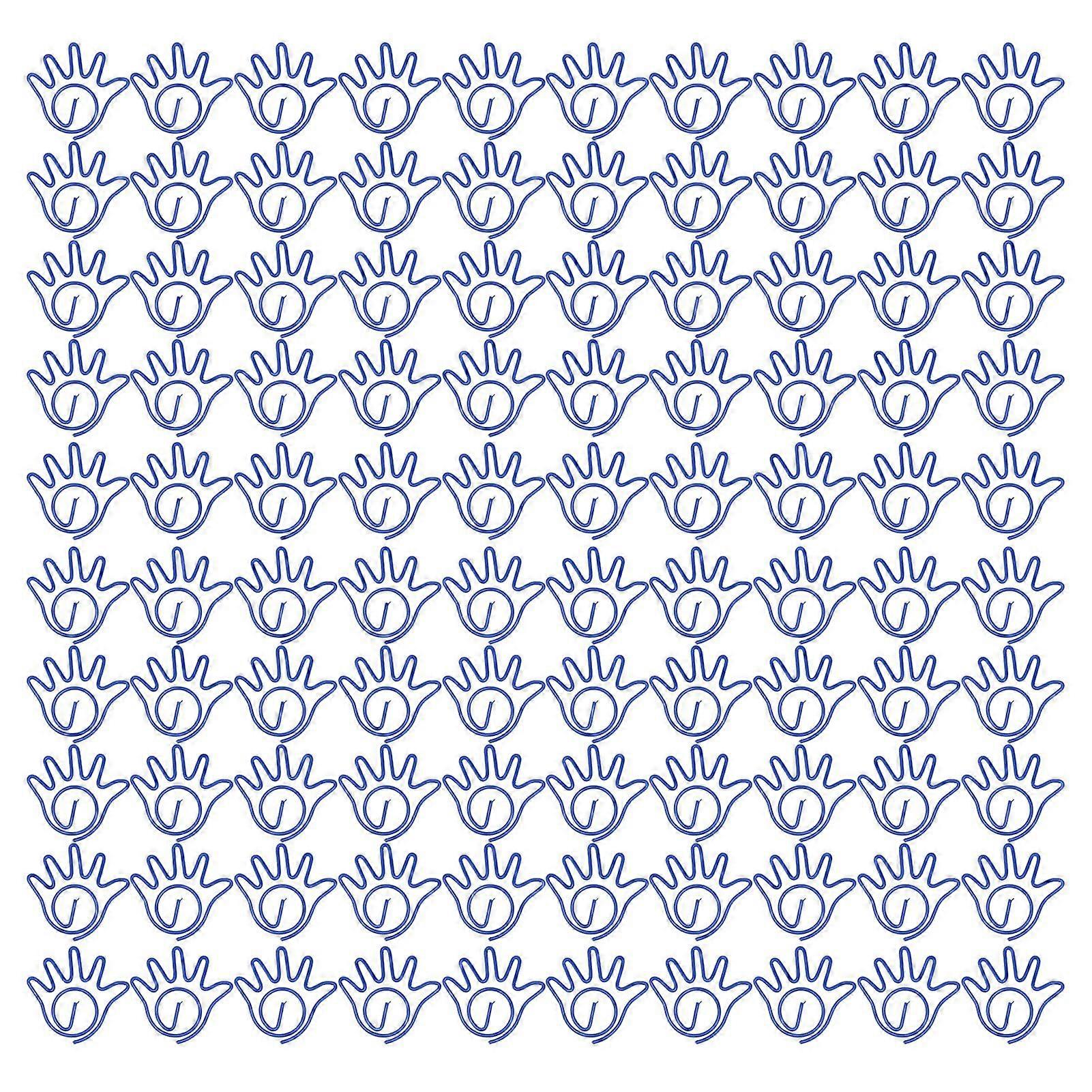 2025 Latest Model  100pcs Paper Clips Innovative Cute Small Palm Shape