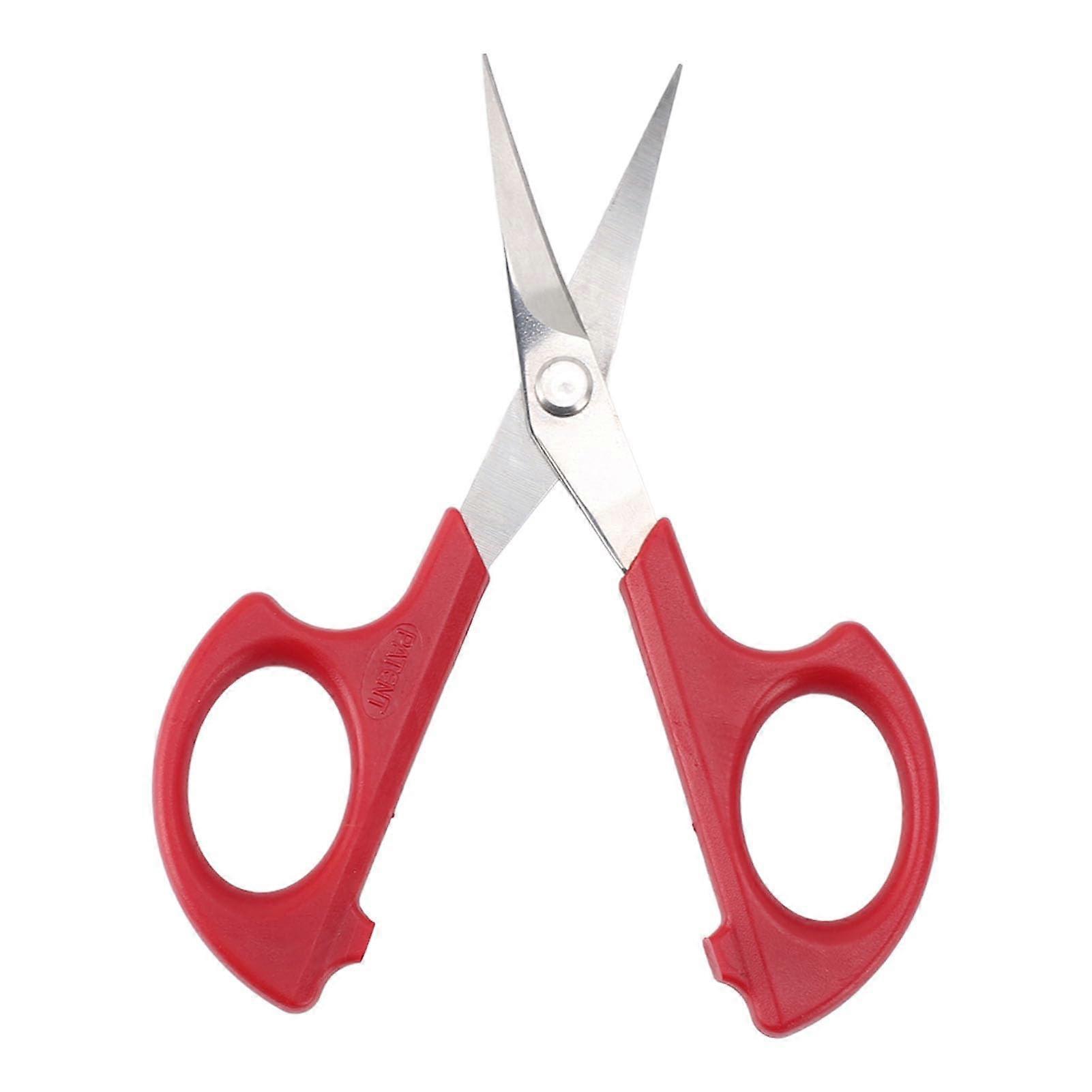 6PCS Embroidery Tip Scissors, Stainless Steel Comfortable Handle Crafting Threading Scissors Dressmaker Scissors for School Needle Work (PIN1663)
