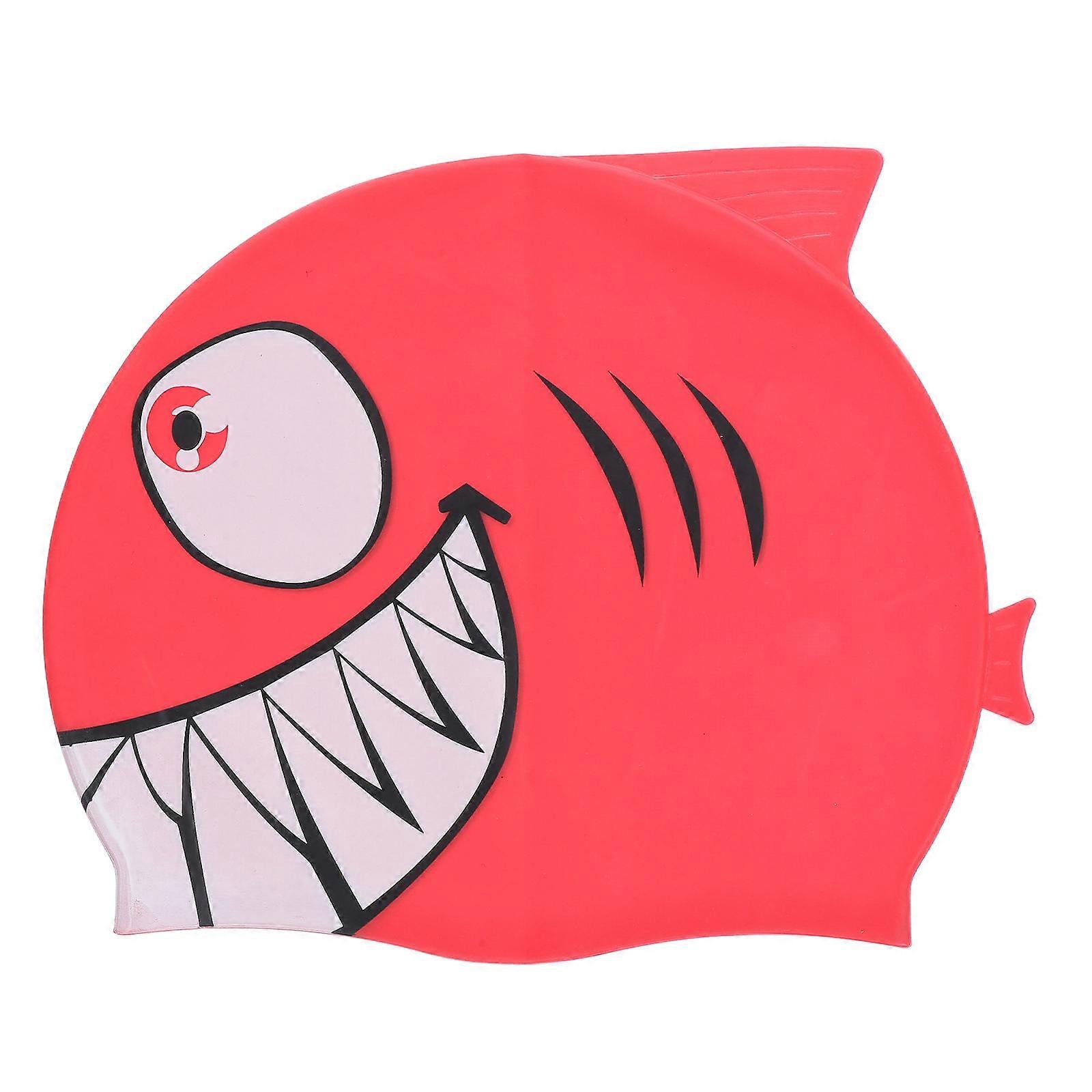 Child's Silicone Swimming Hat, Durable with Fun Shark Shape