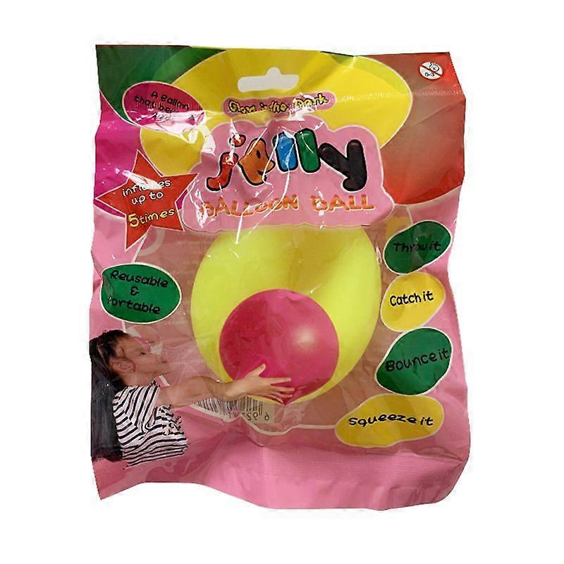 1-pack inflatable bubble ball water-filled transparent bubble ball TPR inflatable balloon pat ball small size 40CM, random colors