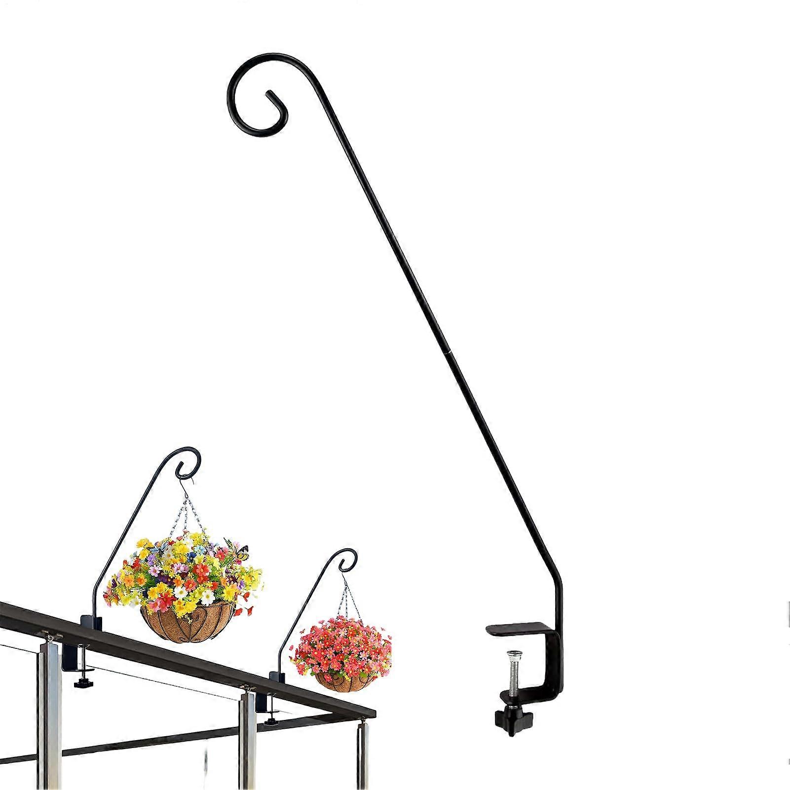 Adjustable quickrelease clamp flower holders for balcony yard garden plant display