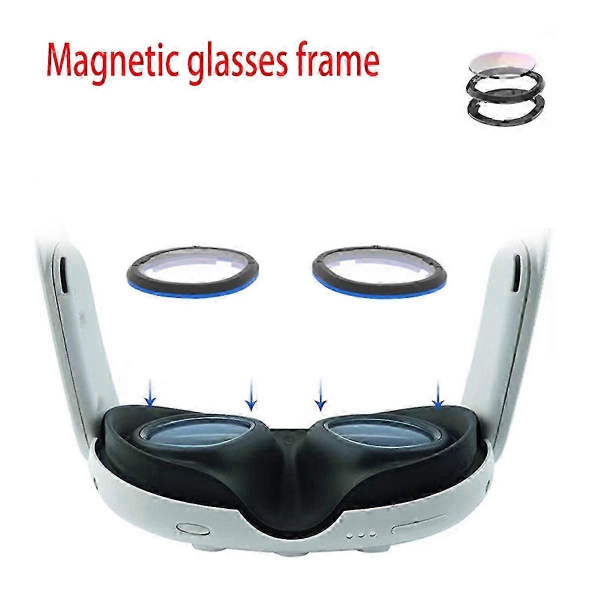 B04C-for 3 Magnetic Glasses Frame Smart Accessories 3 and Hyperopia Lens FrameBlack Blue SZRH