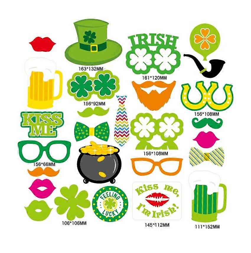 Photo Booth Props Festive Design Reusable for Birthday Parties 30Pcs