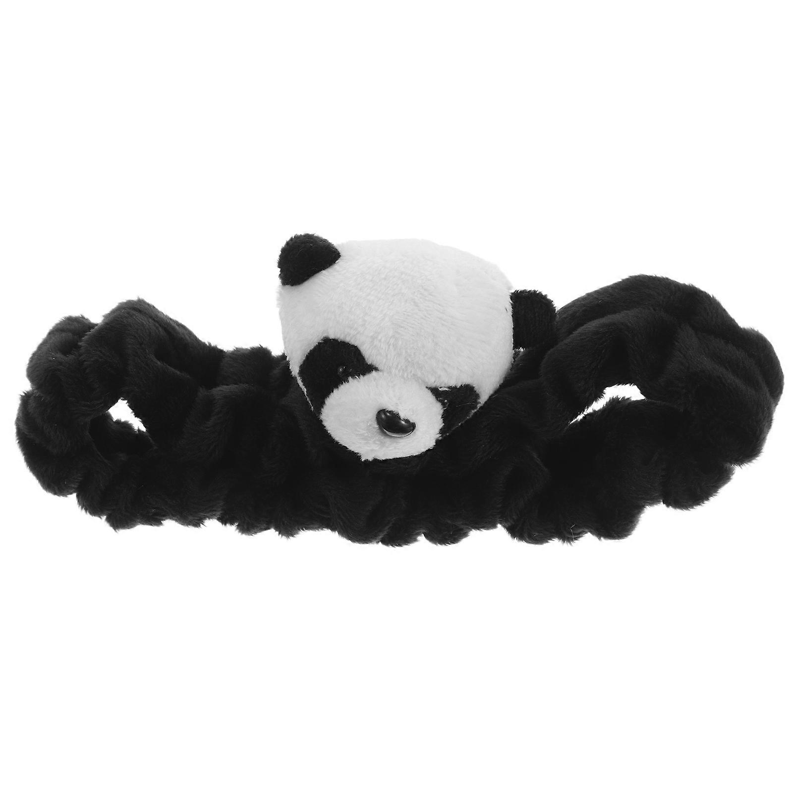 Car Rear View Cover Cute Panda Car Accessories Plush Material Panda Shape Car Owners 1Set
