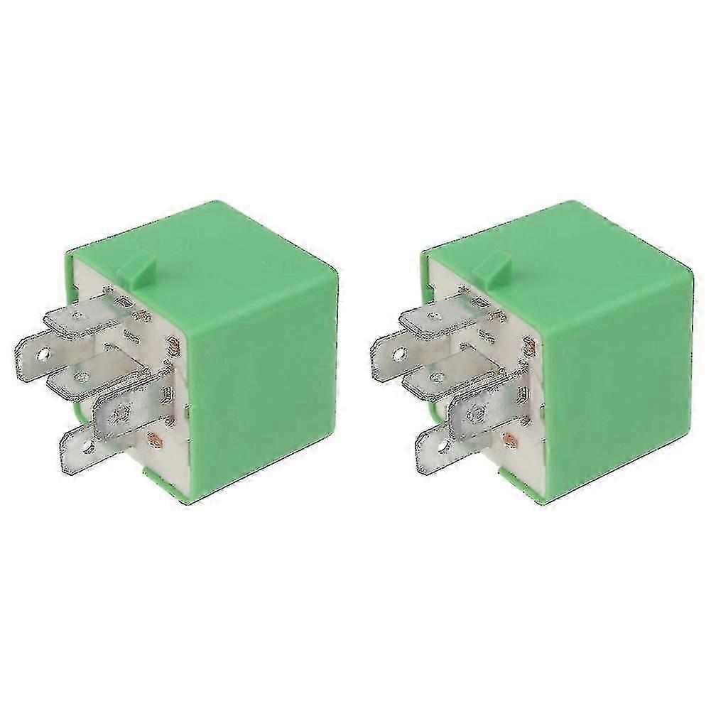 2x 12v 35a 5 Pins Cooling Radiator Fan Relay Green 6547tx For 206 207 306 307 406 407 807 - JA