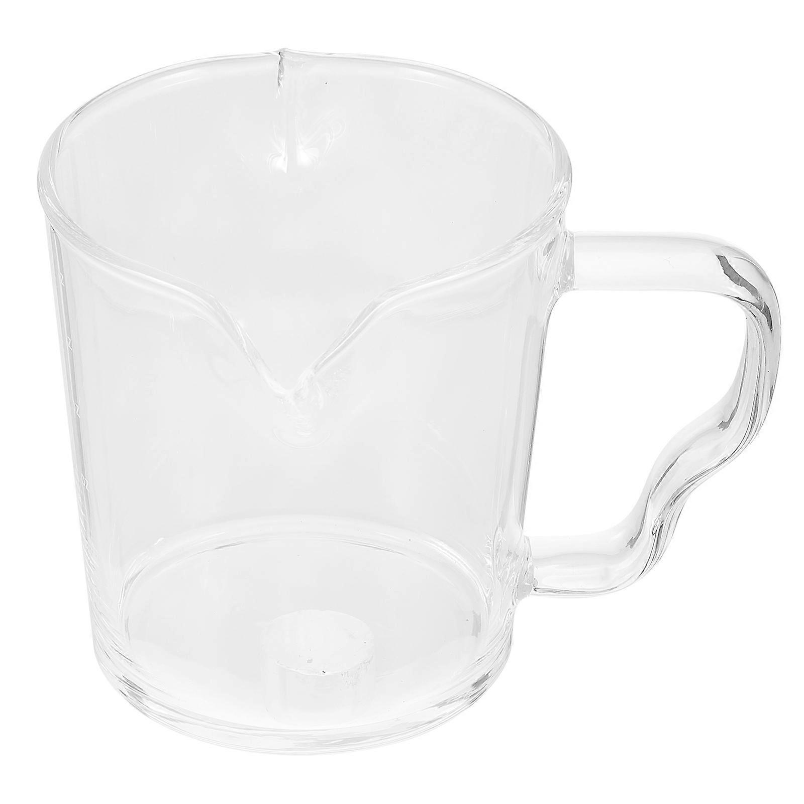 Coffee Cups Glass Mini Pitcher Elegant Design Home Use 150ml Capacity 1Pcs