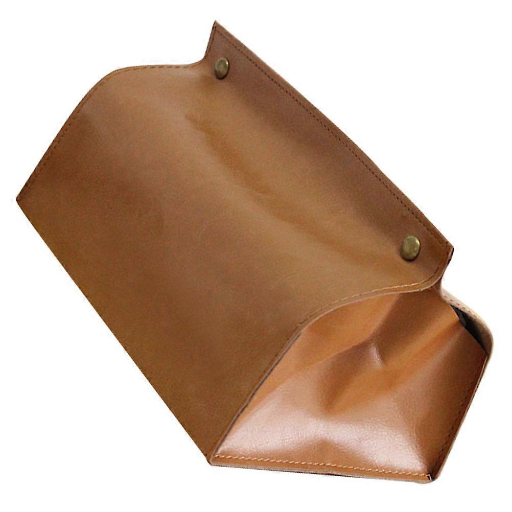 Car Napkin Holder Rectangular Pu Leather Tissue Dispensing For Car 1Pcs