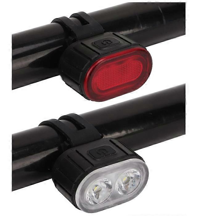 Bike Light Set, Bike Lights Front and Back, Waterproof IP65 Cycle Lights, 350Lm IPX5 Bicycle Headlight Taillight for Night Riding(Black)