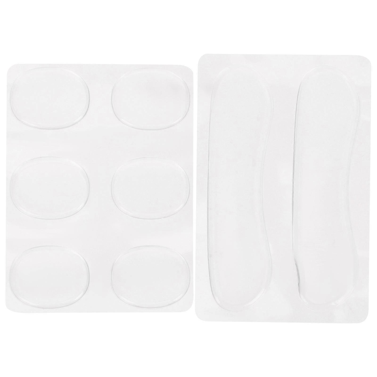 Transparent Silicone Drum Dampeners 2 Sheets Self Adhesive Gel Pads for Sound Control, Flexible and Odorless for Drummers