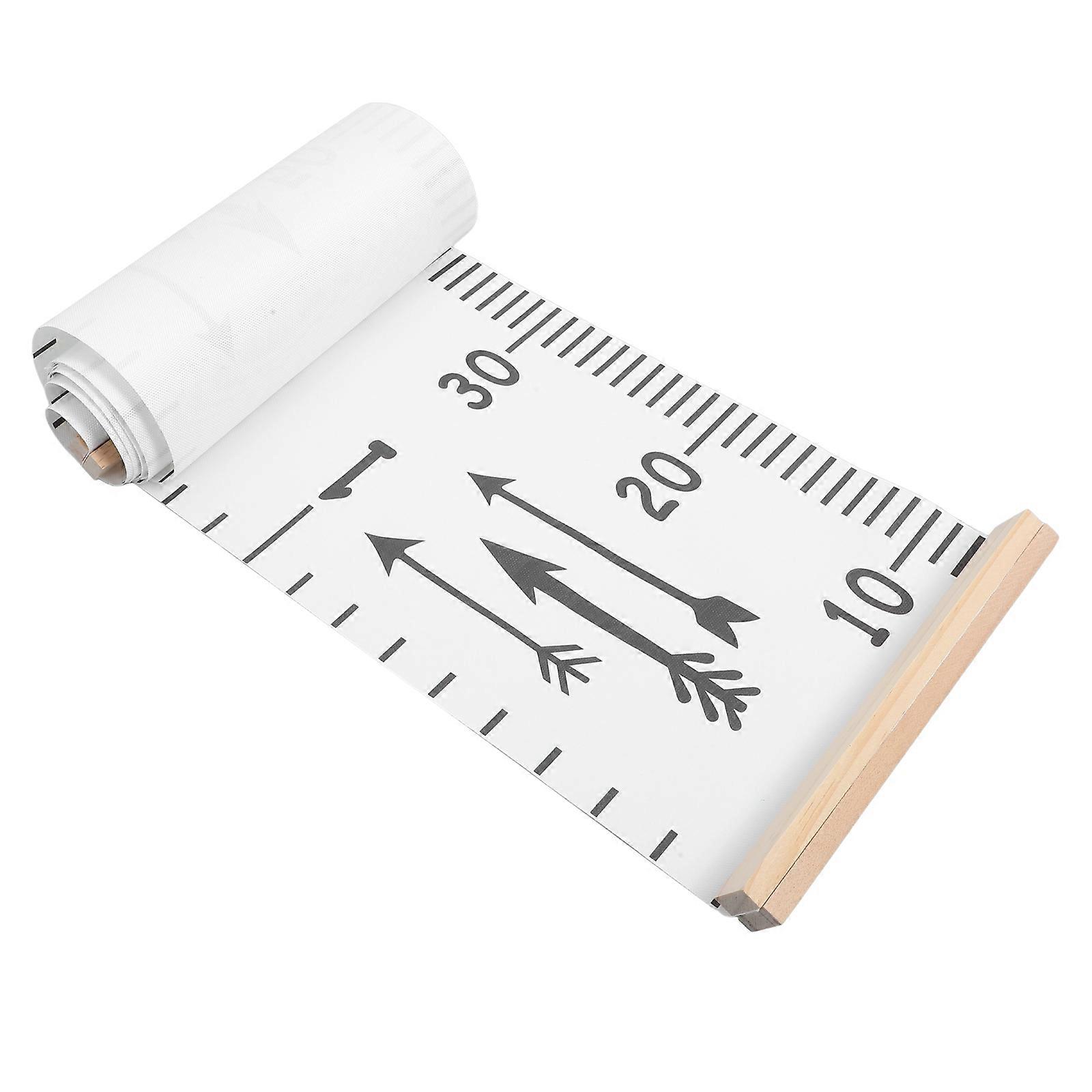 Arrow Themed Wall Hanging Growth Chart with Removable Measuring Ruler for Tracking in Bedroom or Nursery