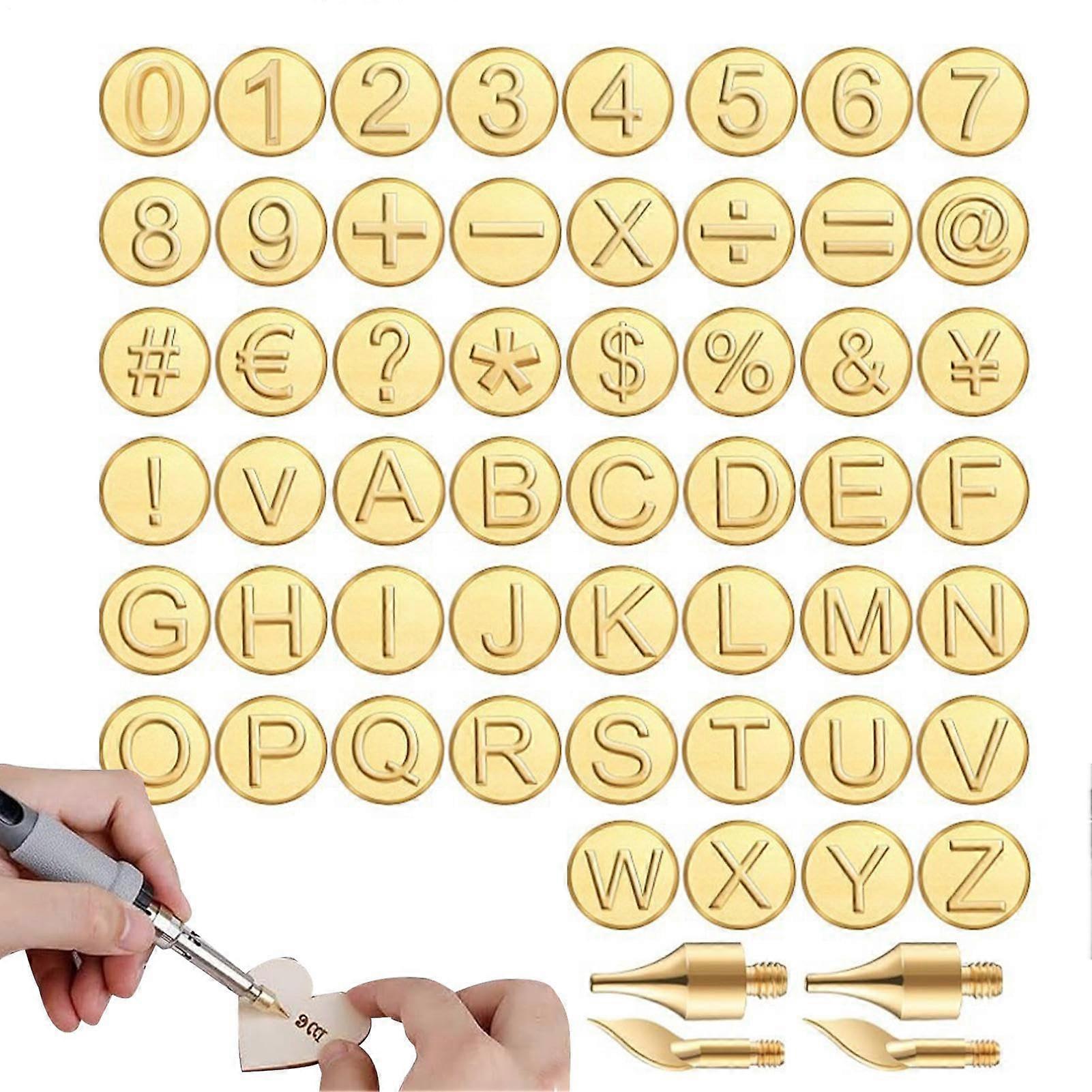 Holzbrenner-Set Woodburner For Stamps And Alphabet, DIY Stamp Carving - Craft Tool For Charm In Your Creations