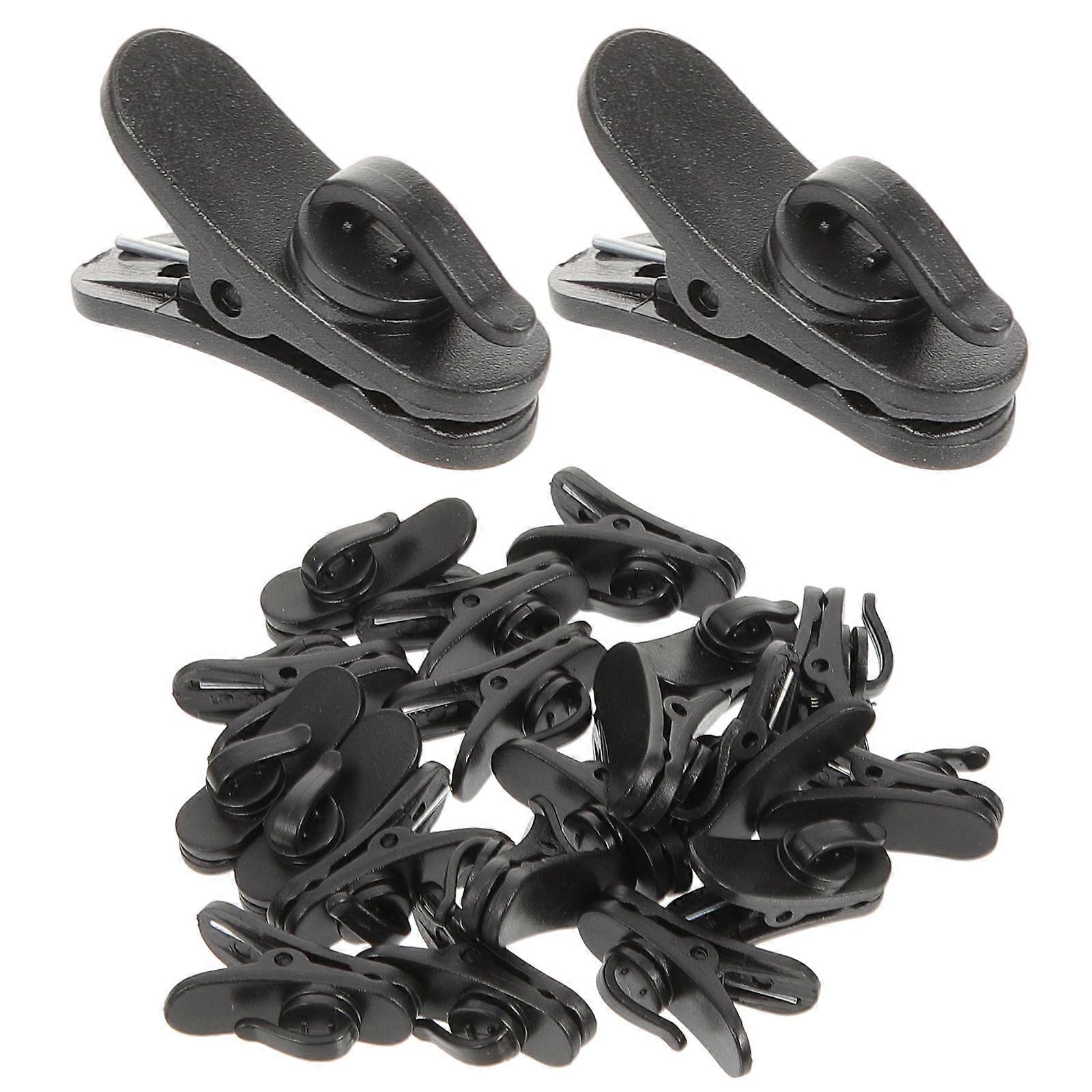 Mini Clip On Microphone 20Pcs Plastic Lavalier Wire Clips For Speeches Stable Recording Rotating Clip