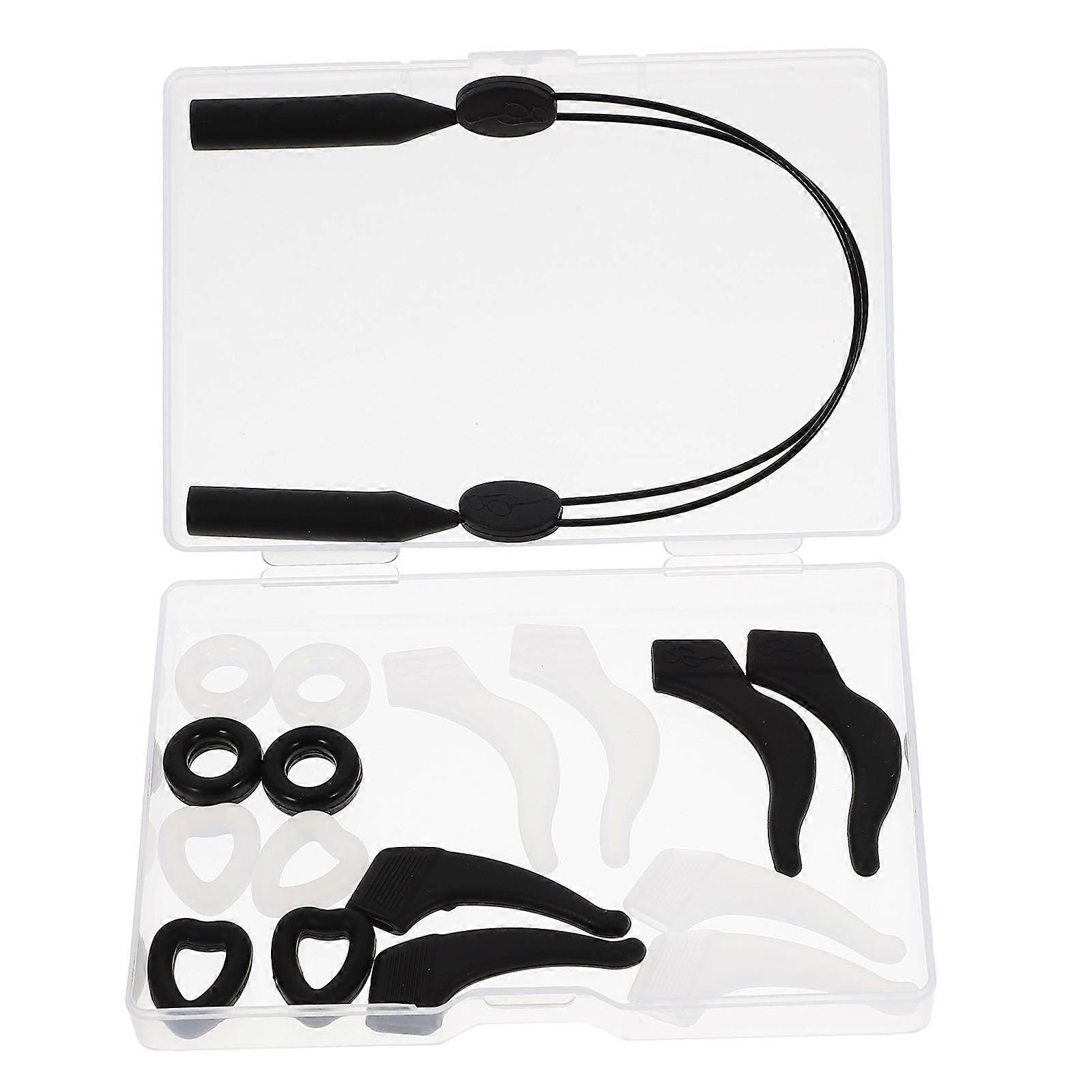 メガネテンプルチップ眼鏡イヤーパッドシリコン滑り止め快適な着用体験17個