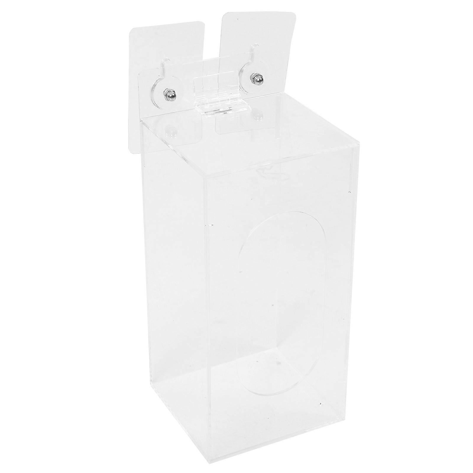 Glove & Mask Dispenser Wall Mounted Holder with Flip Open Design Durable Storage Organizer for Easy Access