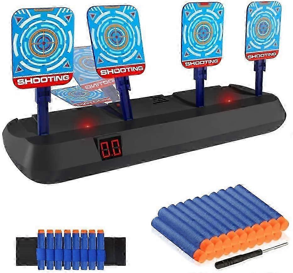 Electronic Digital Target, Auto Reset Electric Shooting Scoring Target with Light & Sound Effect Toys