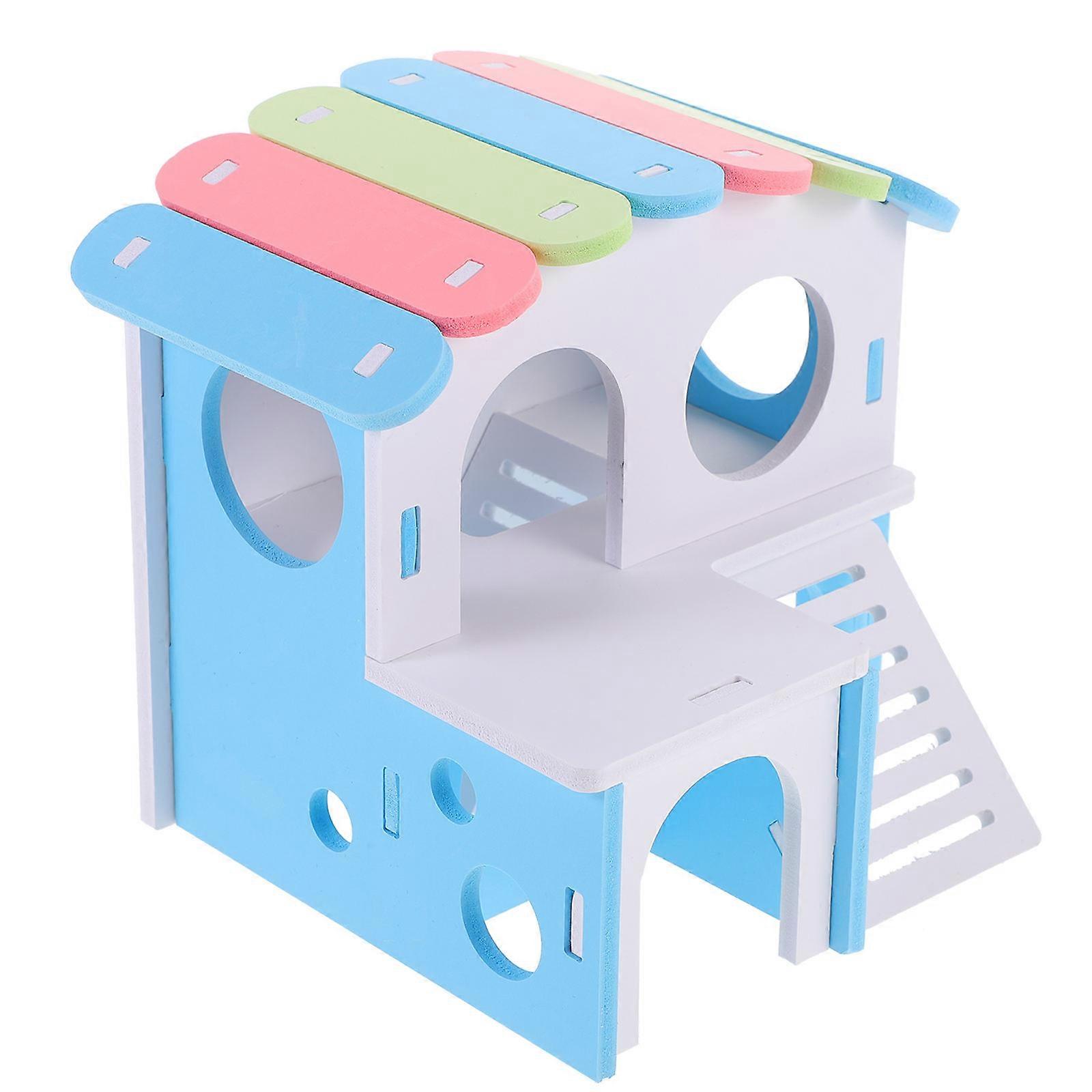 Guinea Pig House Double Hideout Habitat for Hamsters, Chinchillas & Small Animals – Crafted for Relaxation and Playtime