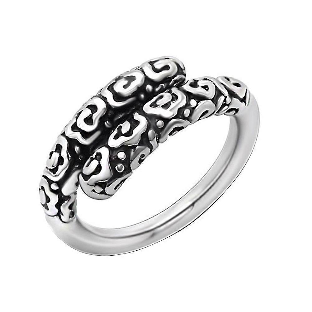 Mens Rings Fashion Golden Rings Durable Use Titanium Steel Finger Ring Silver Size 5 Mens present 1Pack