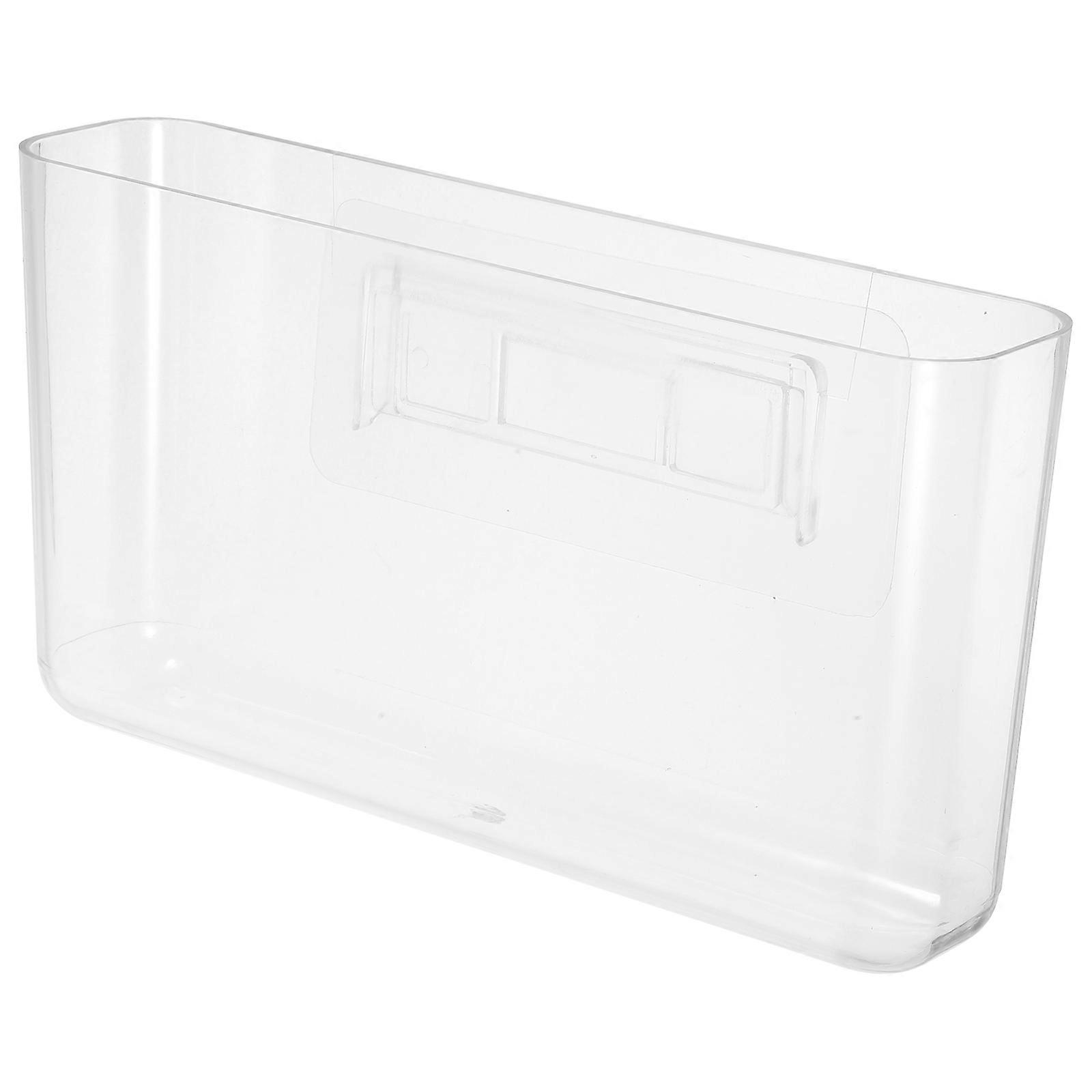 Wall Mounted Transparent Pen Holder Desk Organizer Multi Function Storage Japanese Style Cute Office Accessory for Study Work Spaces