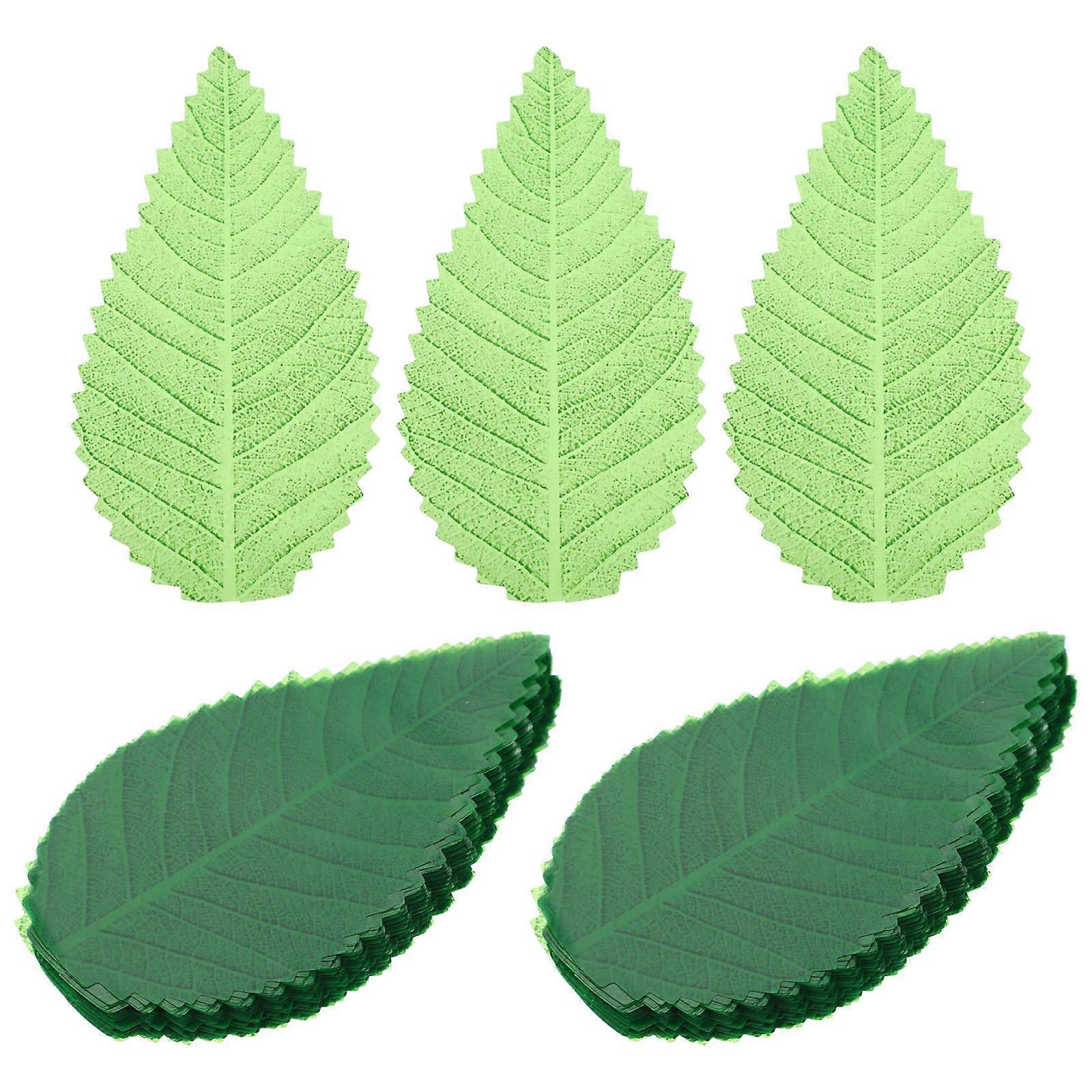 200PCS Sashimi Leaves Mat, Fake Leaves for Japanese Sushi Decoration, Enhance Dish Presentation for Restaurants, Cafes, and Home Use
