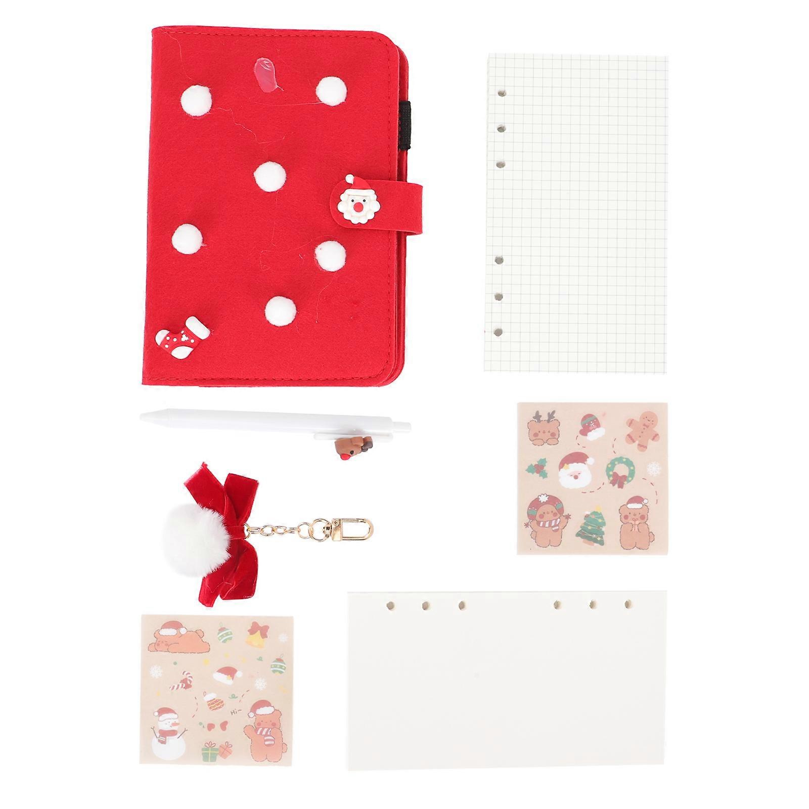 Diary Notebook For Girls School Supplies For Girls Red 18.5x14cm Prioritizing Organizing 1Set
