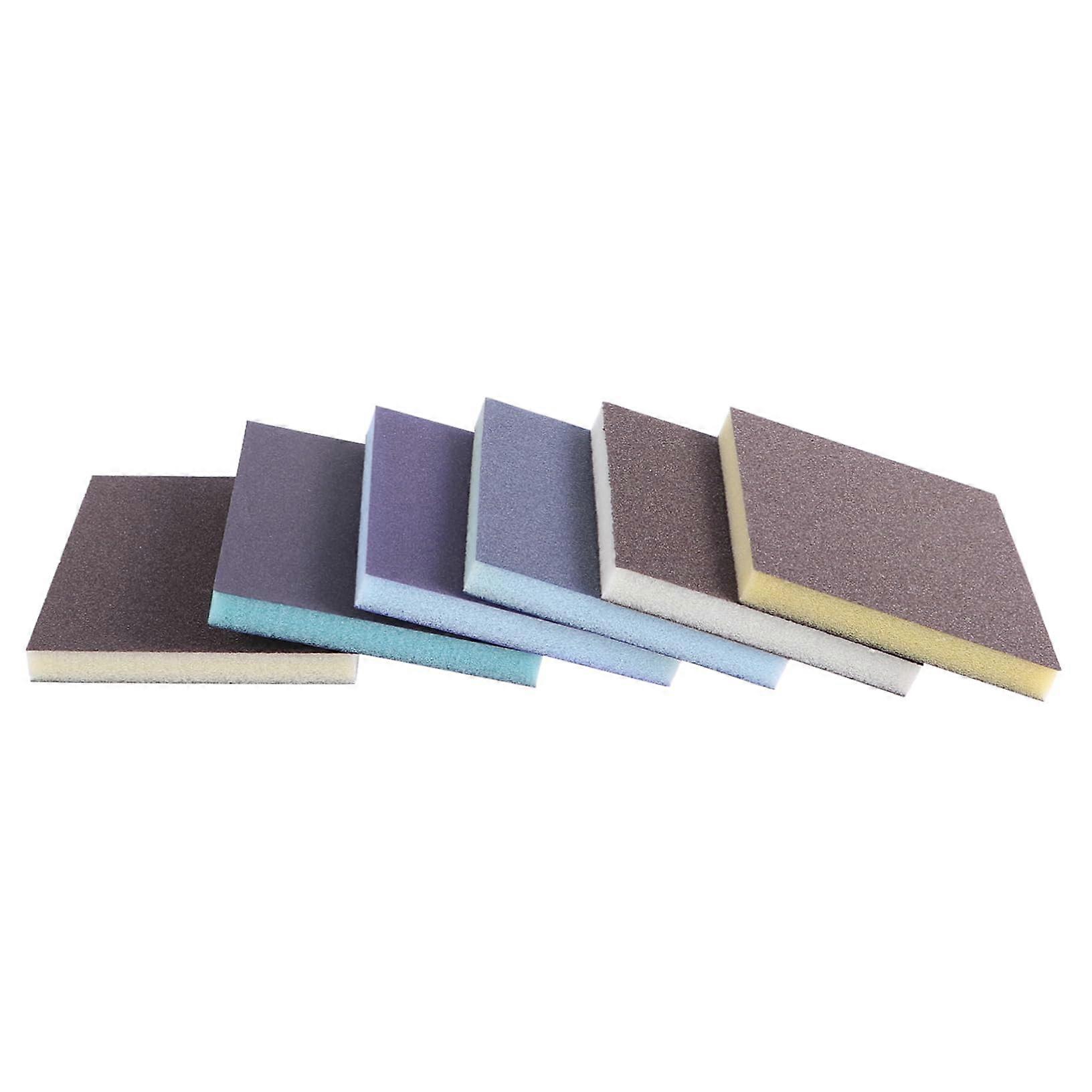 Polishing Sponges DoubleSided Sanding Blocks Flexible Polishing Material and Grits 80/100/120 and 150/180/220 for Precise Sanding Work