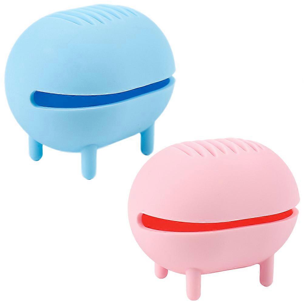 Silicone Makeup Puff Storage Organizer Box for Portable Use 2Pcs