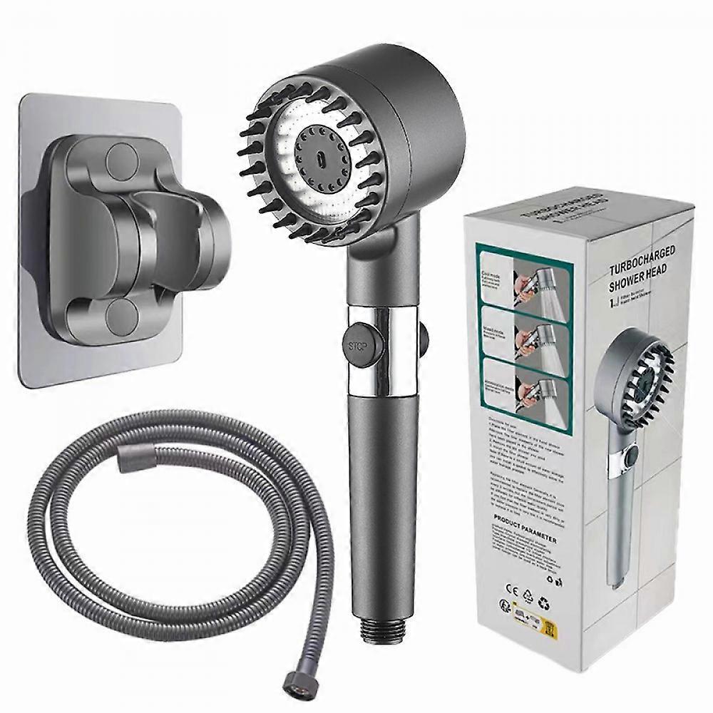 Ion Drops Filtered Showerhead with Hose - Handheld Shower Head Compatible with Enhanced Water Ionization