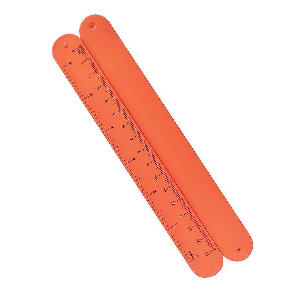 Silicone Ruler Bracelet For Students Wearable Retractable Scale Wristband Colorful Learning Tool
