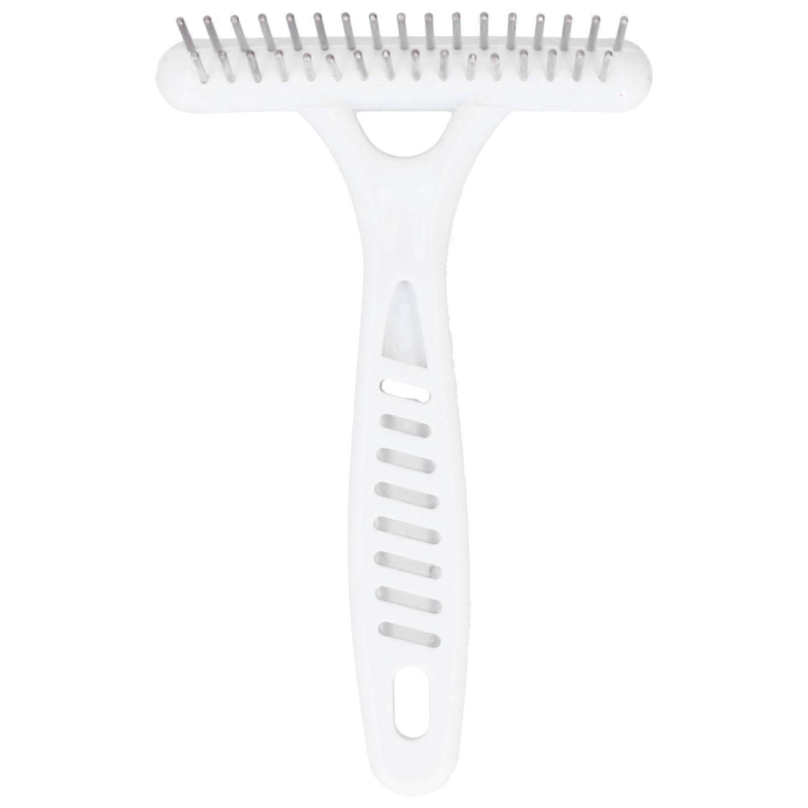Double Row Pet Rake, Dog Hair Dematting Comb, Undercoat Rake, Pet Grooming Tool