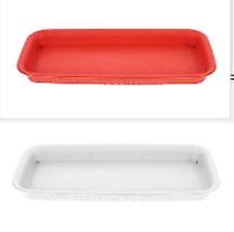 2PCS 식물 접시 트레이: 직사각형 수지 화분 바닥 트레이 - 물 방울 실내 및 실외 식물 사용