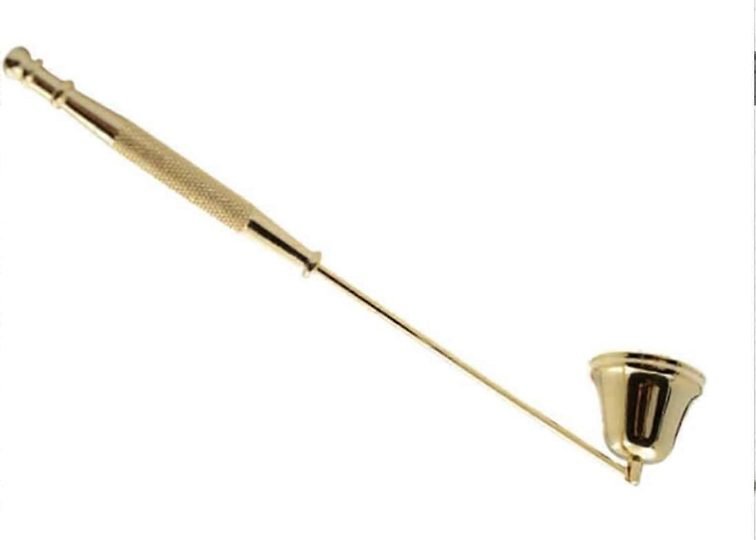 Metal Candle Snuffer, Gold Color, Long Handle, Candle Accessories, Durable and Stylish Design for Home Decor