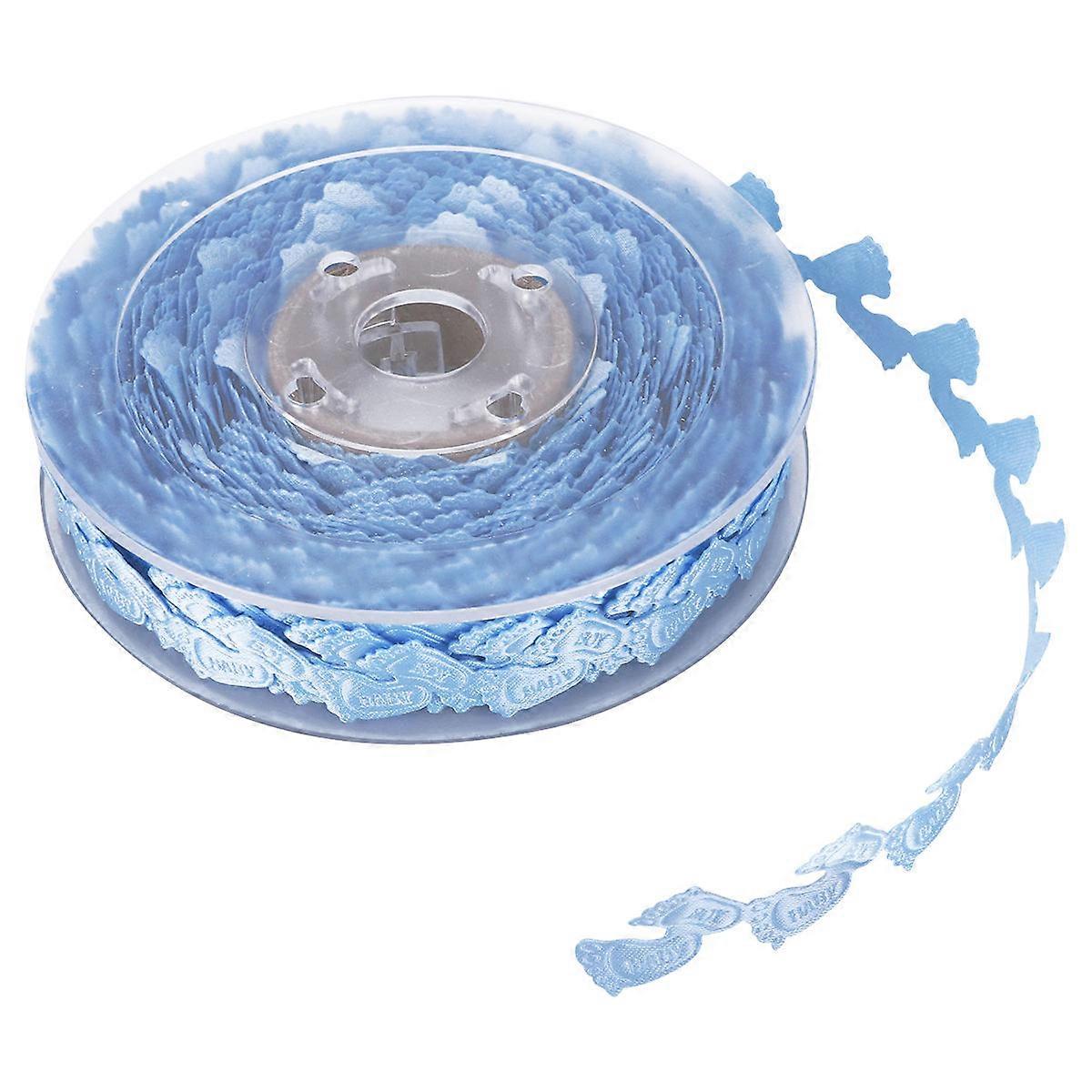 Welcome Baby Ribbon Lace Trim for Birthday Party Sky-Blue 15m x 1.8cm Polyester 1Set