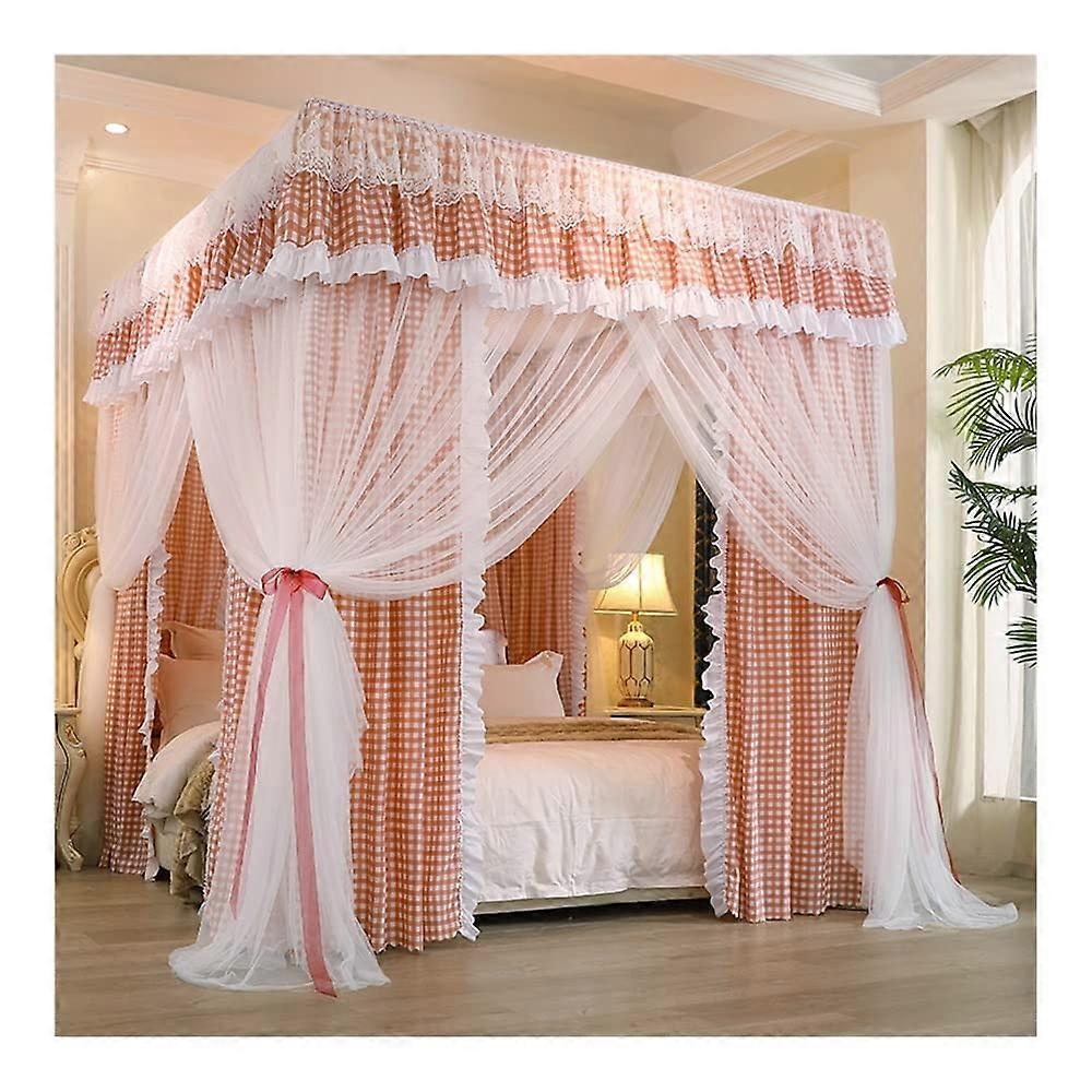 Mosquito net for 1.8m bed, blackout and windproof canopy (Color: Style 14)