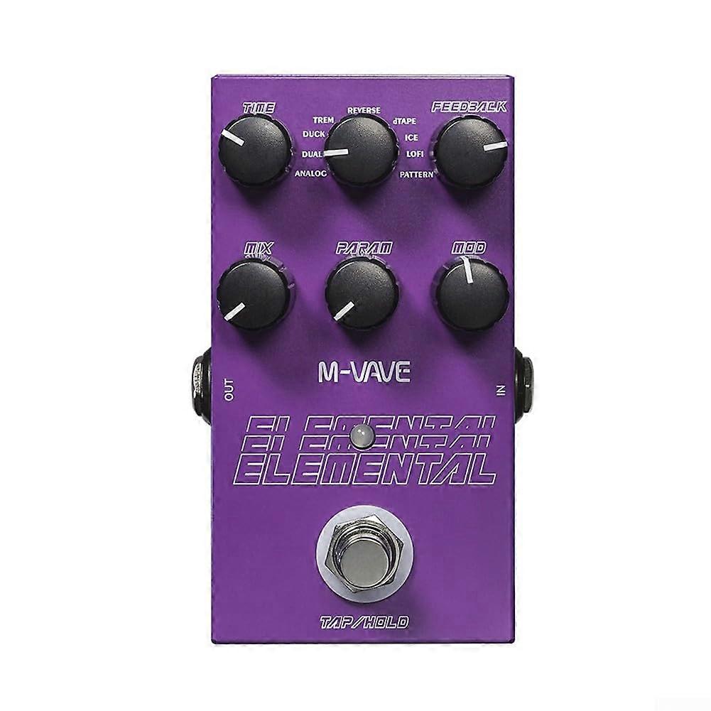 Preserve the purity of your guitar tone with precise delay effects using the Mvave Digital Delay Pedal.