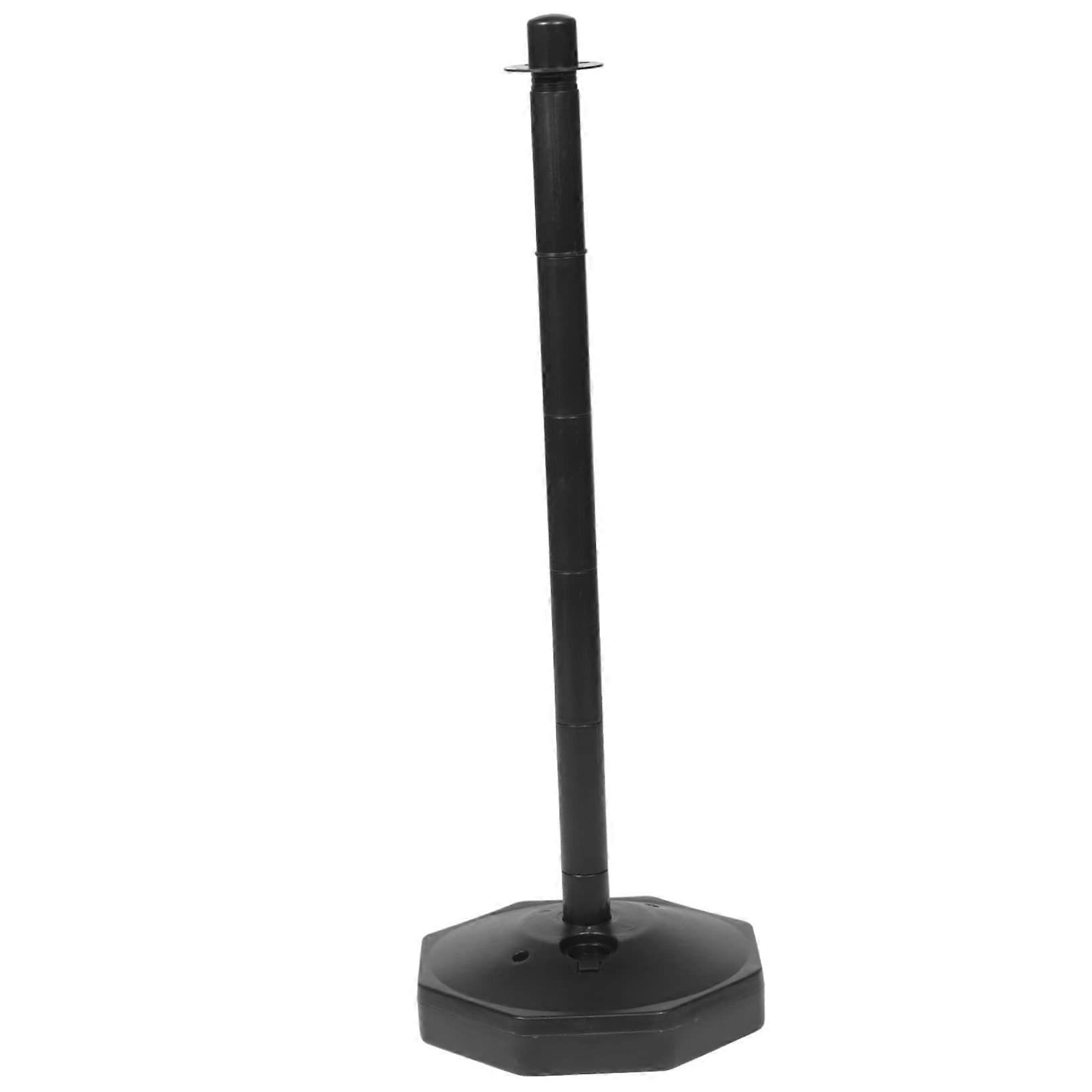 Safety Barrier for Public Use – Crowd Control Post – Durable Retractable Stanchion – Yellow and Black Finish
