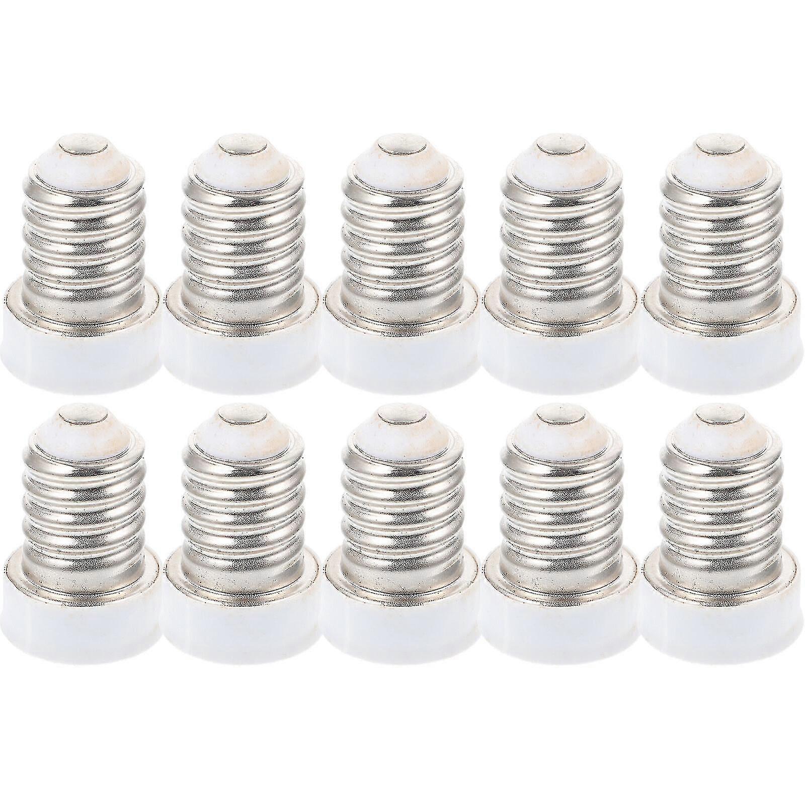 10pcs Light Bulb Adapter E14 to E12, Compatible with Various Bulbs and Fixtures, Convenient Lamp Holder Supplies