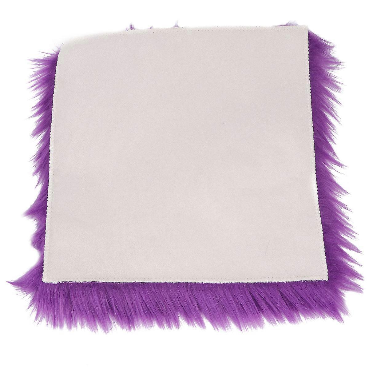 Living Room Carpet Plush Floor Mat Square Comfortable Touch 1Set