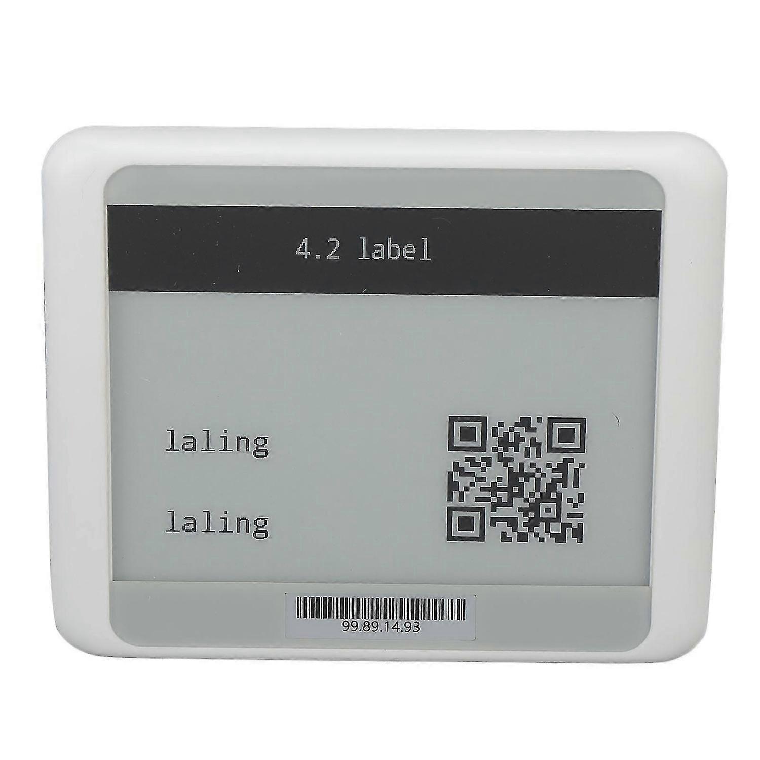 4.2in TFT Screen Electronic Shelf Label Bluetooth Connection Price Tag Card Portable ESLBlack White