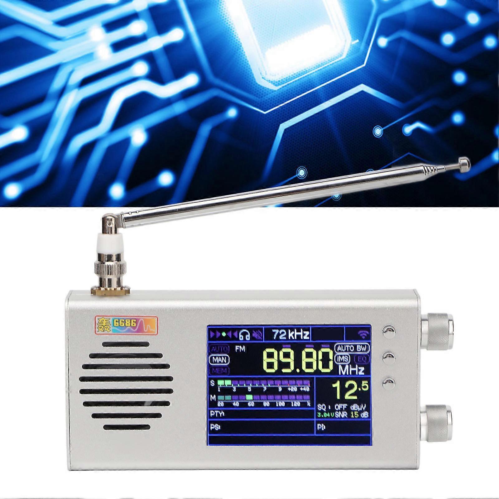 Full Band Radio Receiver 3.2inch LCD Display Dual Stereo Speaker MW Shortwave Portable Digital AM FM Stereo Radio
