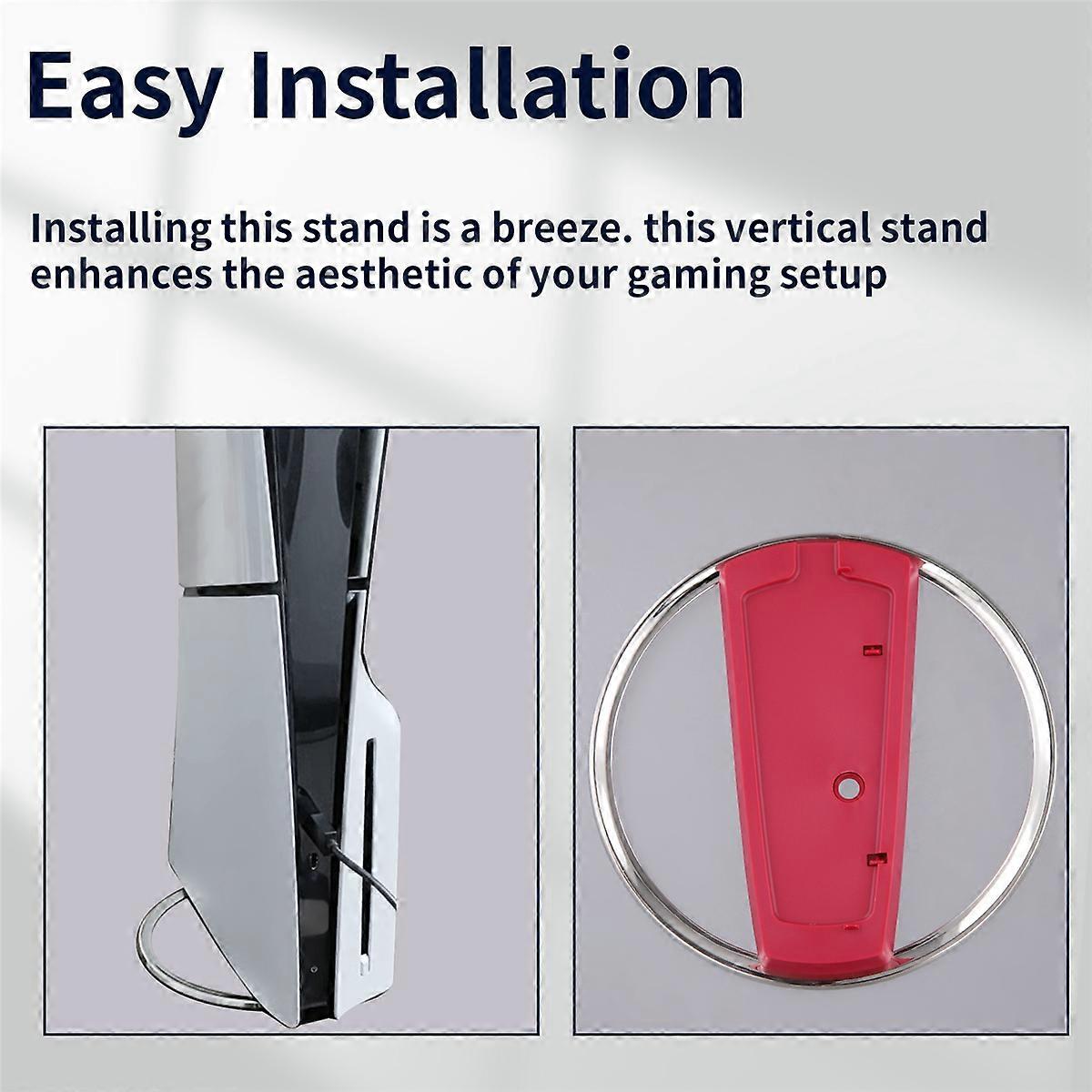 Cooling Slim Vertical Stand for Base Great Heat Dissipation Red